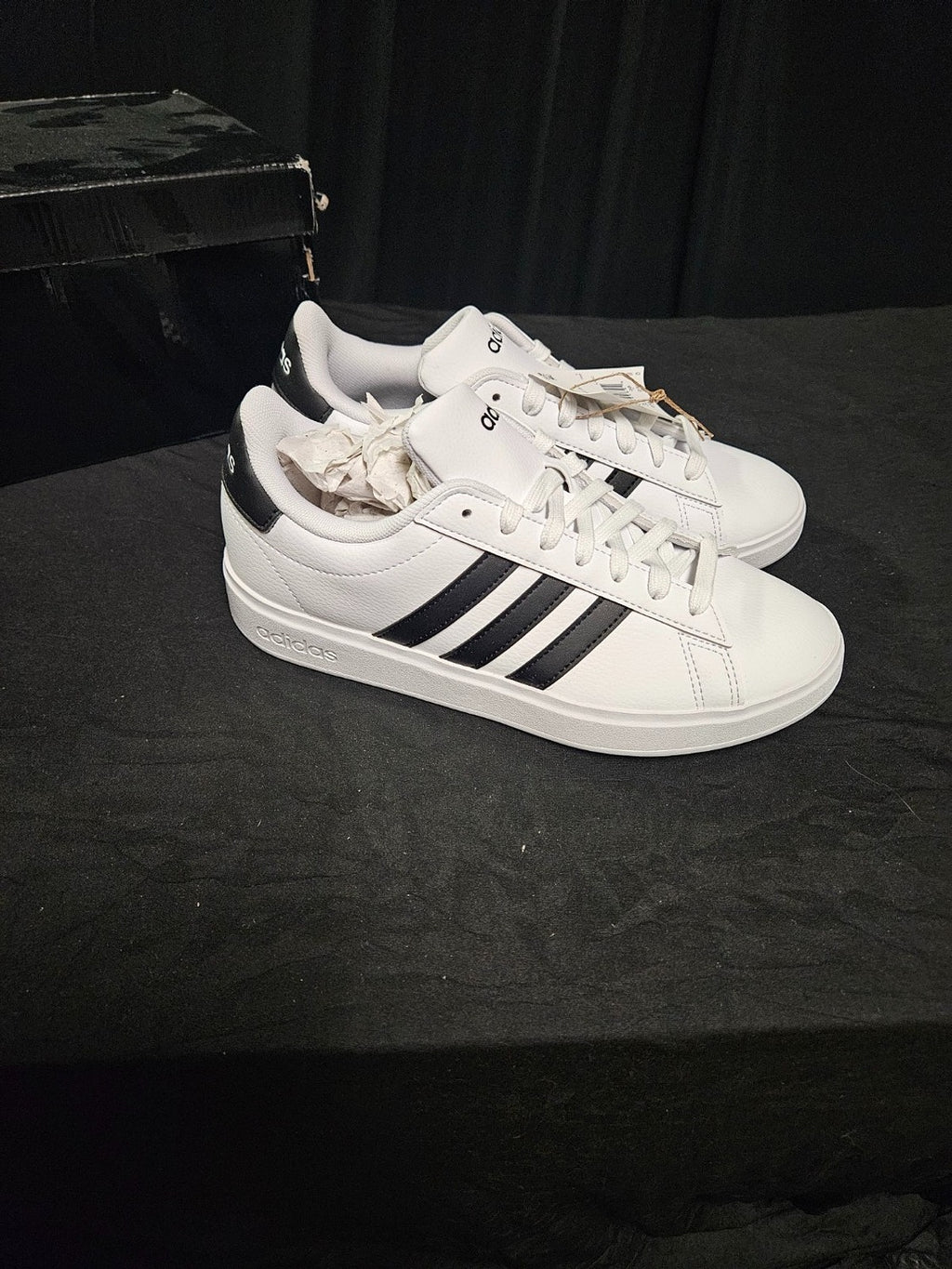 Size 6.5 - Adidas Grand Court 2.0 WHT/BLK NIB