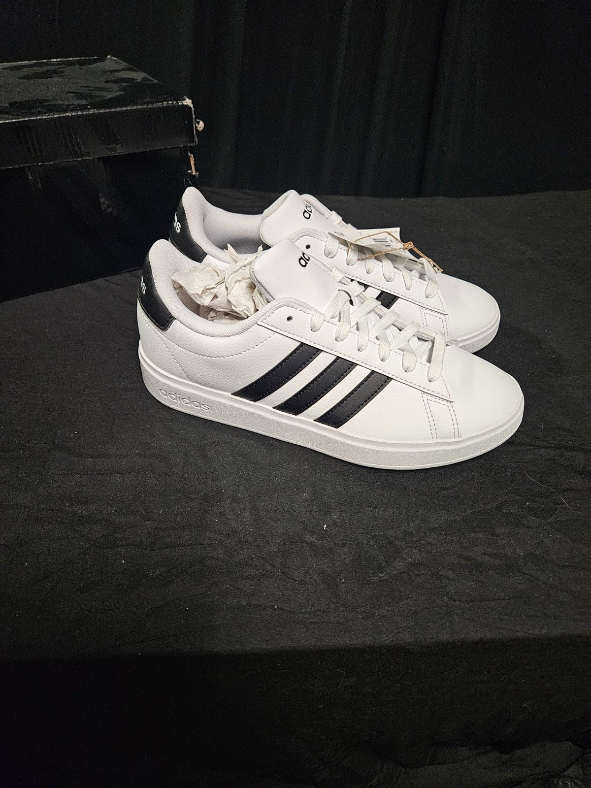 Size 6.5 - Adidas Grand Court 2.0 WHT/BLK NIB