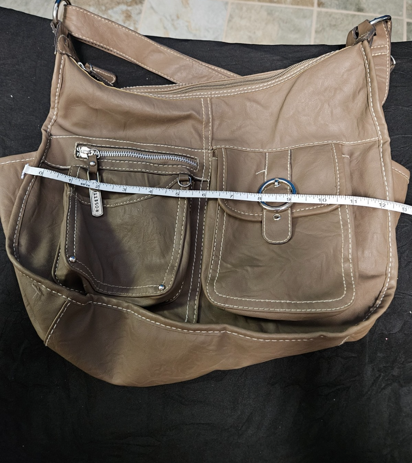 WOMEN'S ROSSETTI TAN FAUX LEATHER SHOULDERBAG NWOT