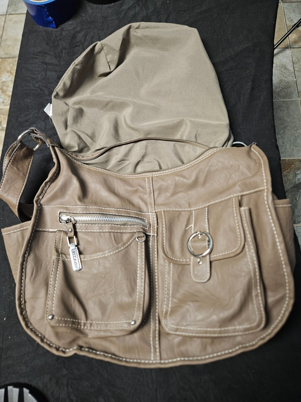 WOMEN'S ROSSETTI TAN FAUX LEATHER SHOULDERBAG NWOT
