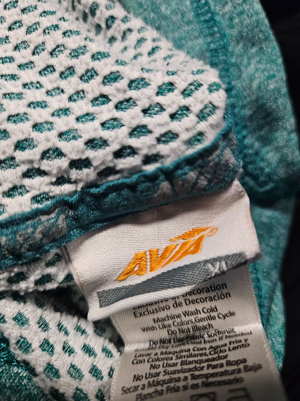 WOMEN'S AVIA XL TEAL GREEN PERFORMANCE SWEATSHIRT