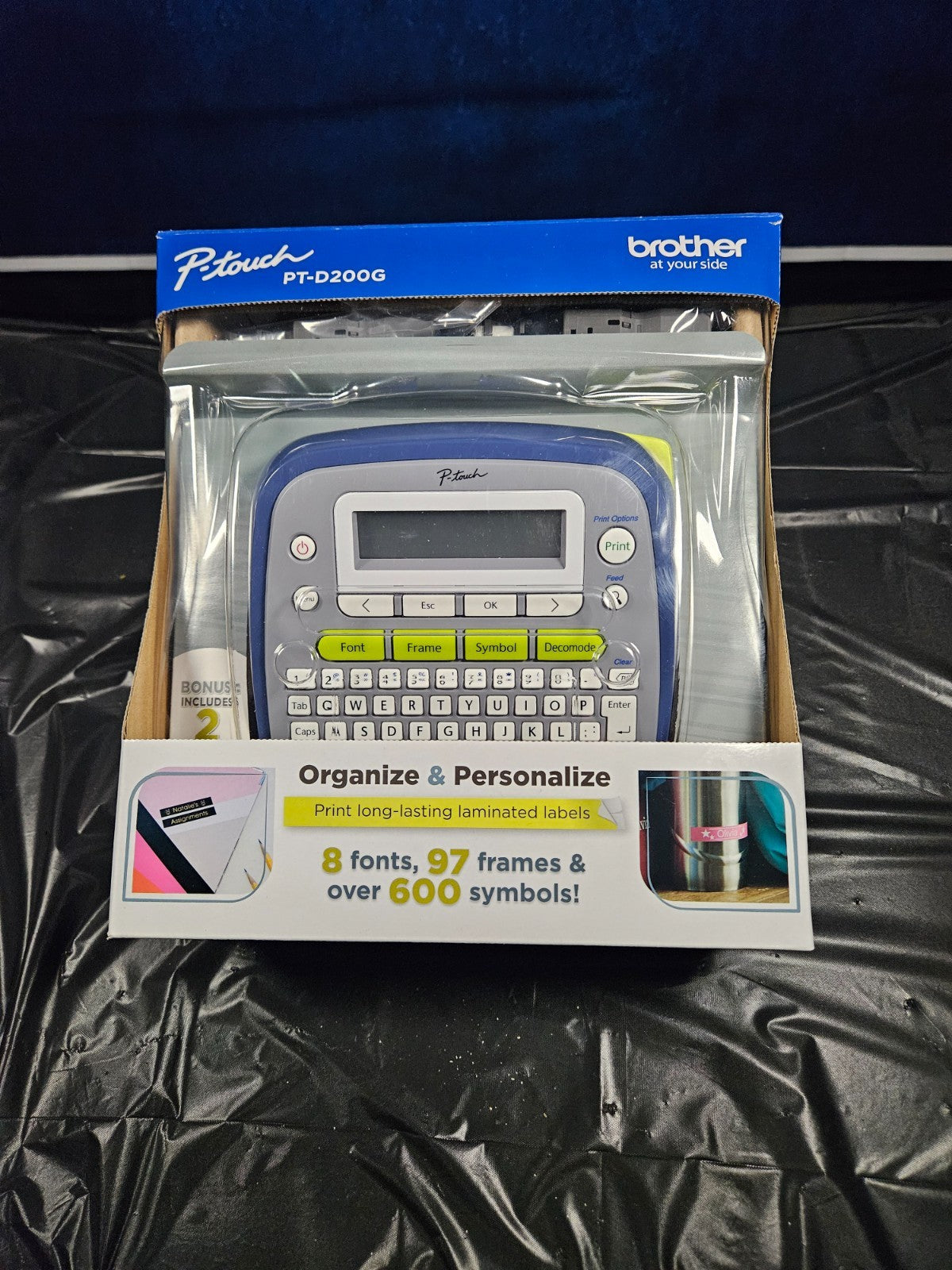 BROTHER P-Touch PT-D200G Desktop Label Maker For Home & Office New In Box