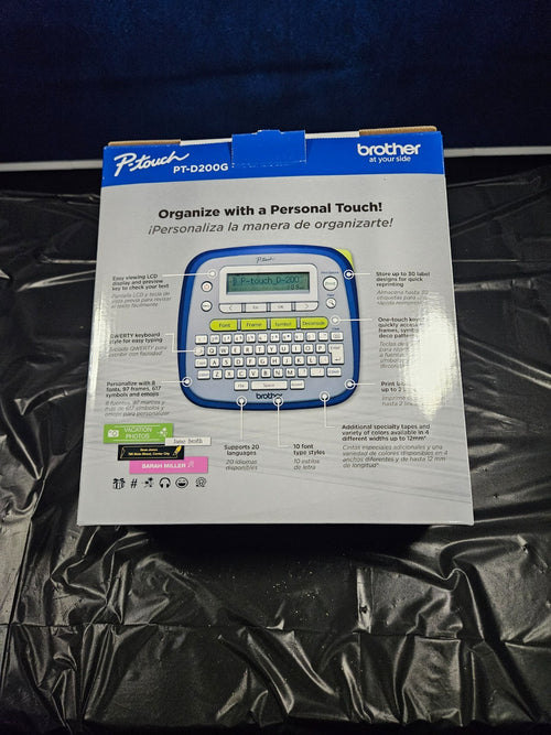 BROTHER P-Touch PT-D200G Desktop Label Maker For Home & Office New In Box