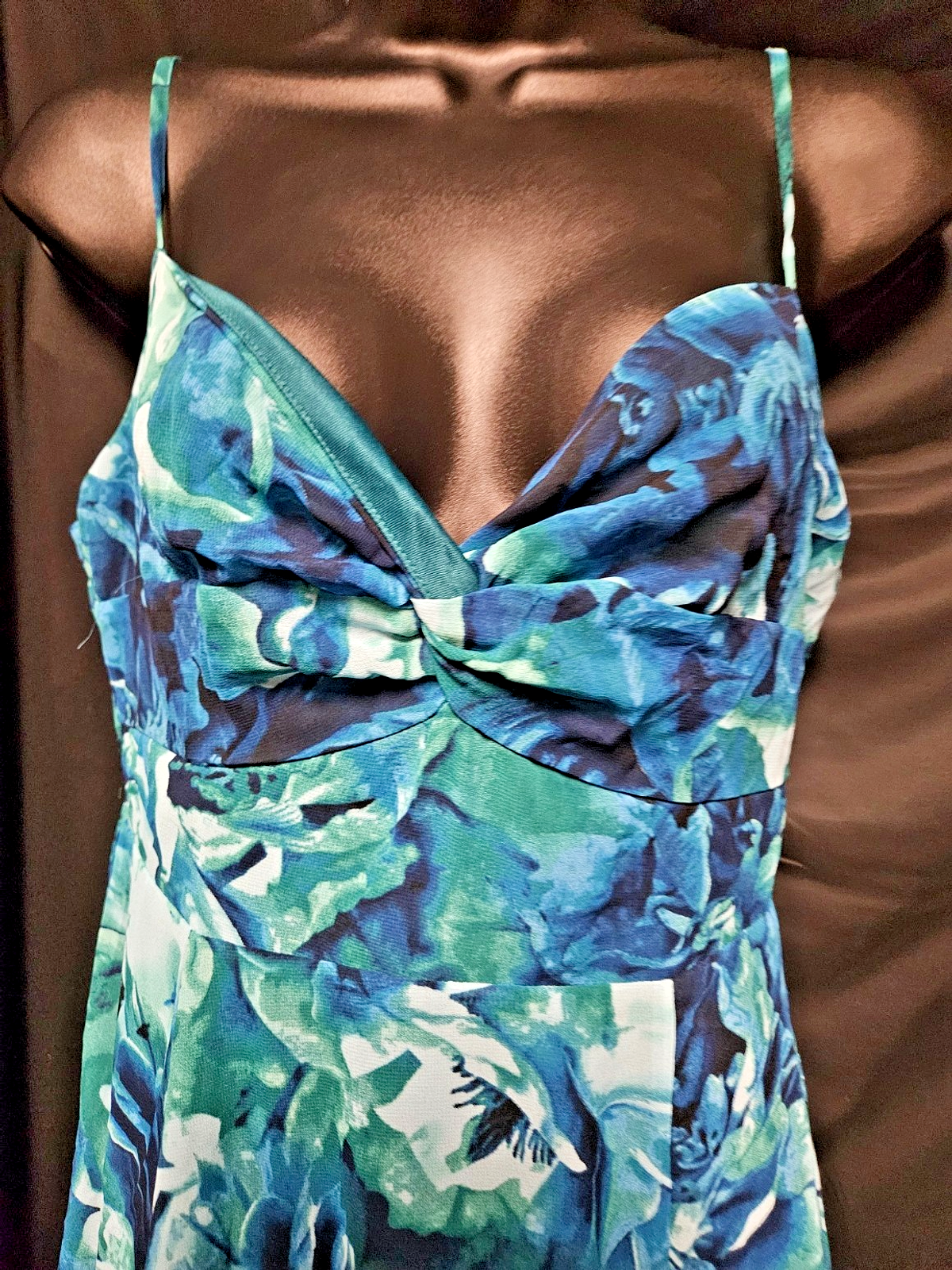 LULUS SIZE M FLORAL SPLIT HEM TANK MIDI DRESS NWT WEDDING/COCKTAIL NWT