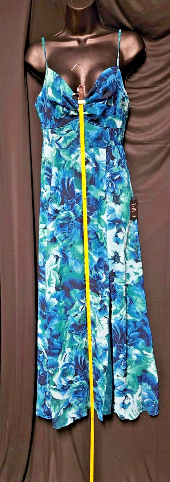 LULUS SIZE M FLORAL SPLIT HEM TANK MIDI DRESS NWT WEDDING/COCKTAIL NWT