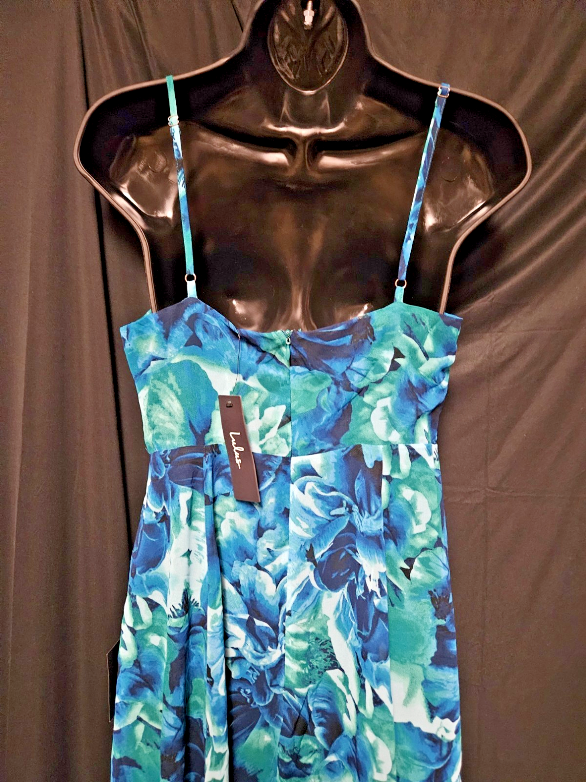 LULUS SIZE M FLORAL SPLIT HEM TANK MIDI DRESS NWT WEDDING/COCKTAIL NWT