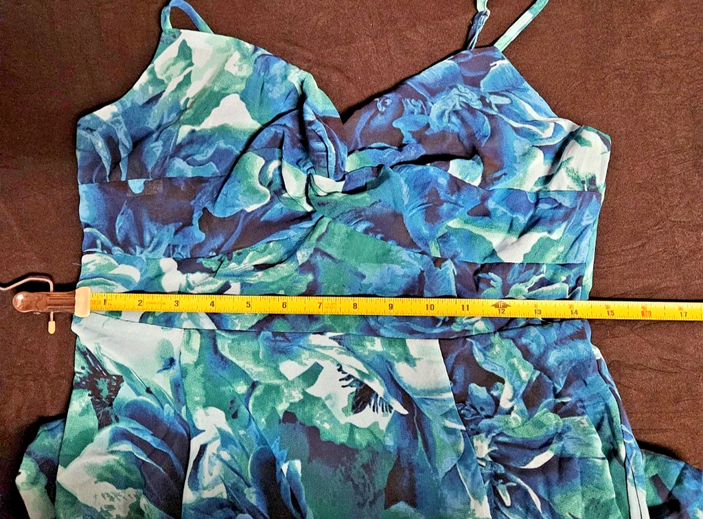 LULUS SIZE M FLORAL SPLIT HEM TANK MIDI DRESS NWT WEDDING/COCKTAIL NWT