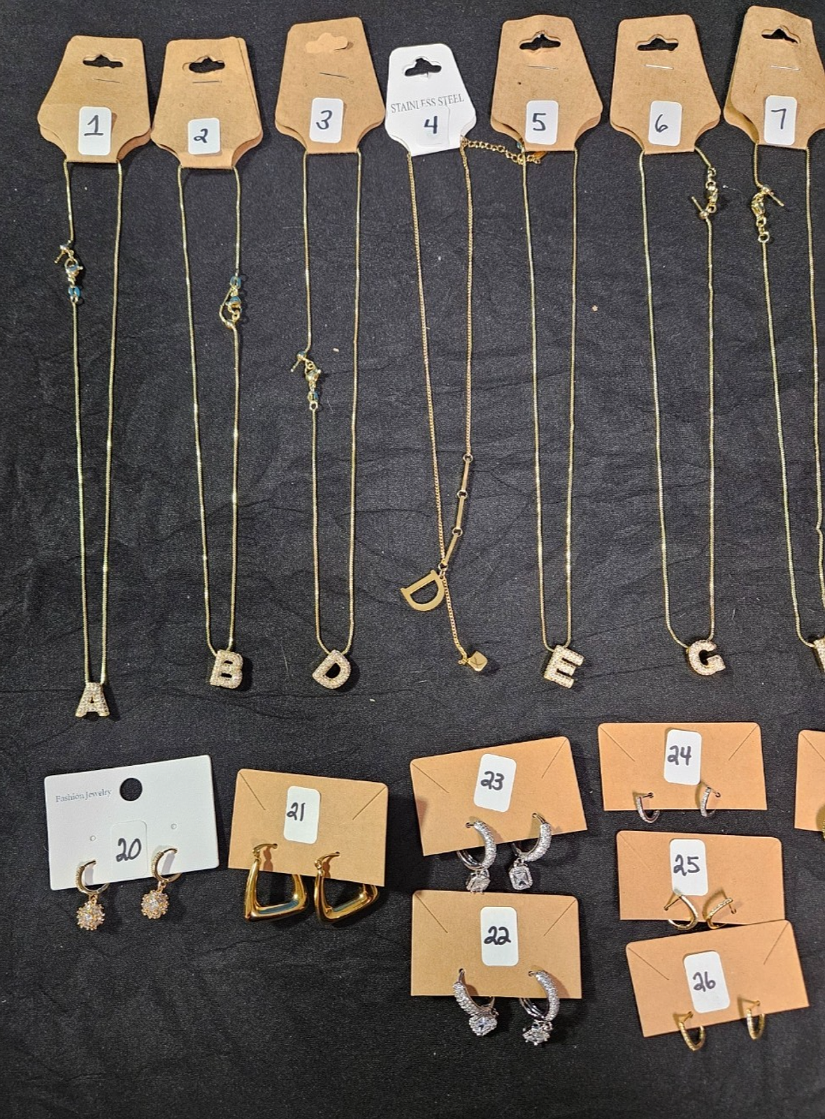 NECKLACE & EARRING BUNDLES YOUR CHOICE STAINLESS, CZ, MULTI-STONES INDICATE #'S