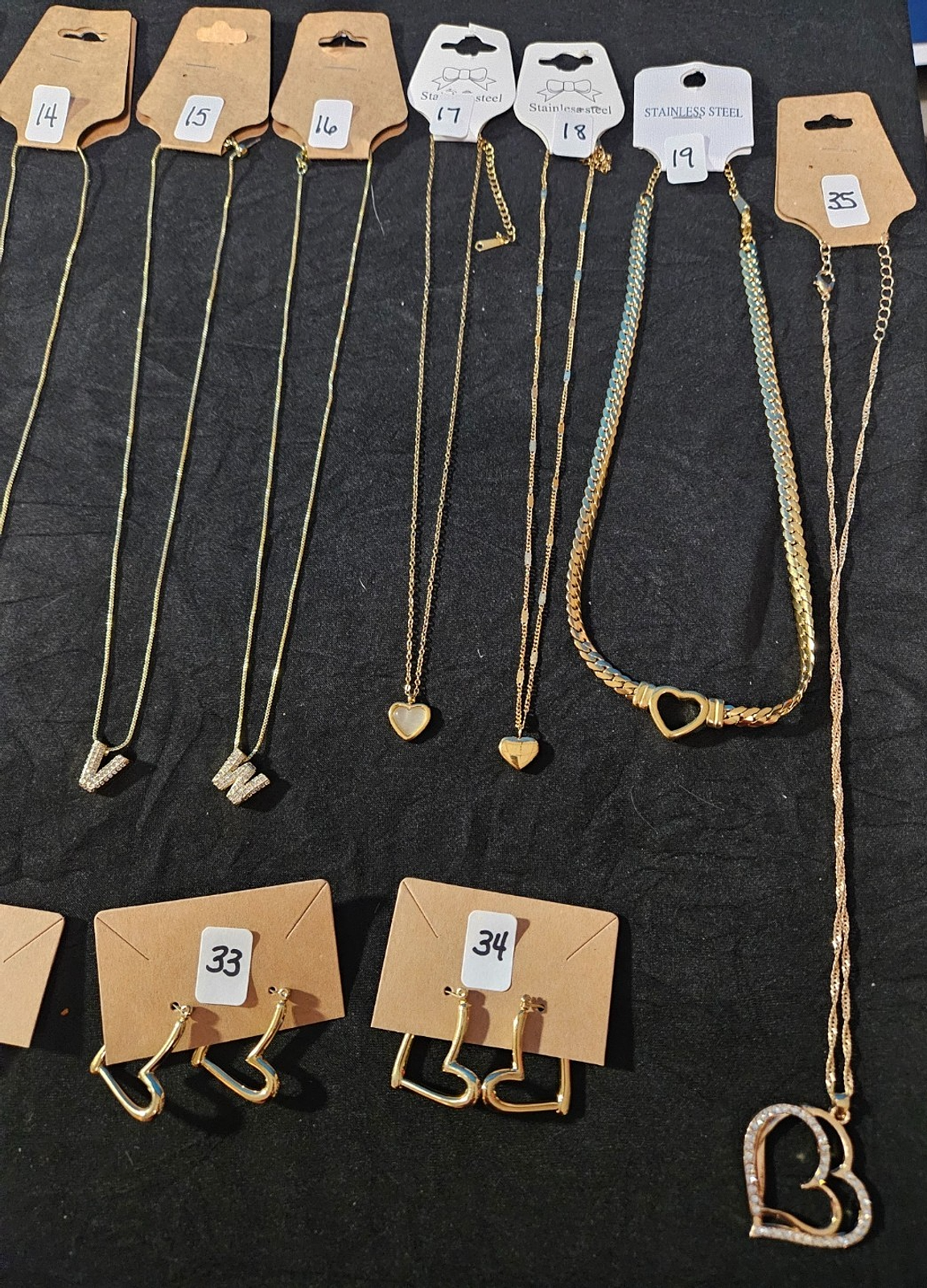 NECKLACE & EARRING BUNDLES YOUR CHOICE STAINLESS, CZ, MULTI-STONES INDICATE #'S