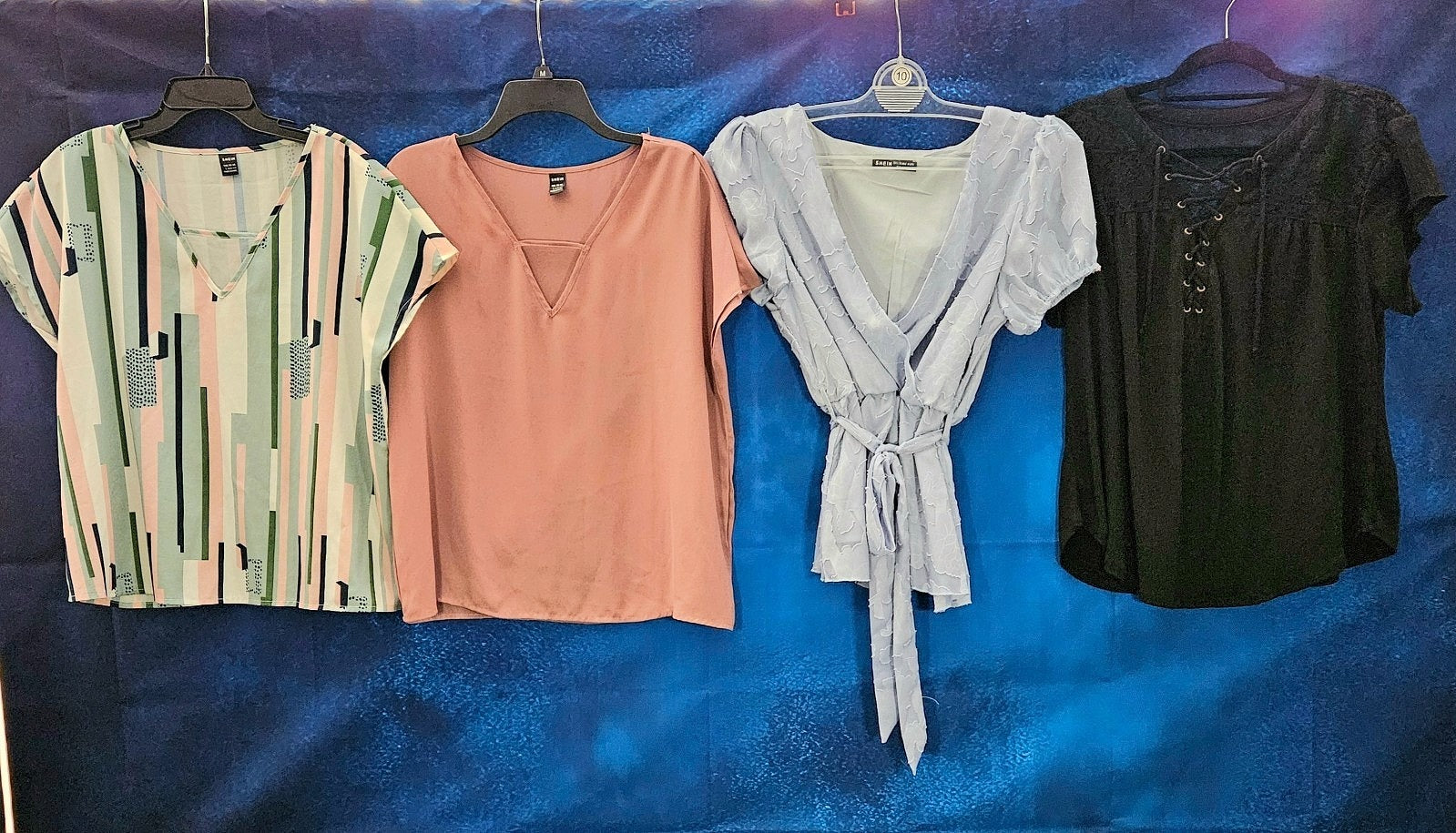 WOMEN'S DRESS SHIRT BUNDLE SIZE L & XL SHEIN AND NO BOUNDARIES BRAND
