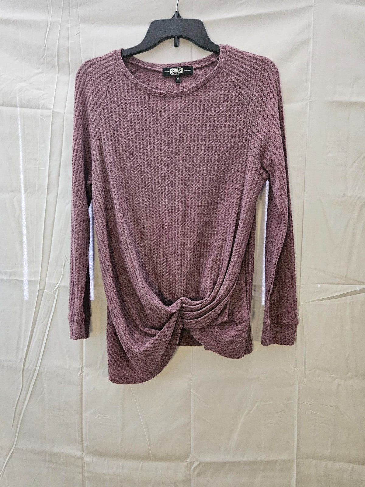 Women's Plum Color Rewash Sweater Size Medium