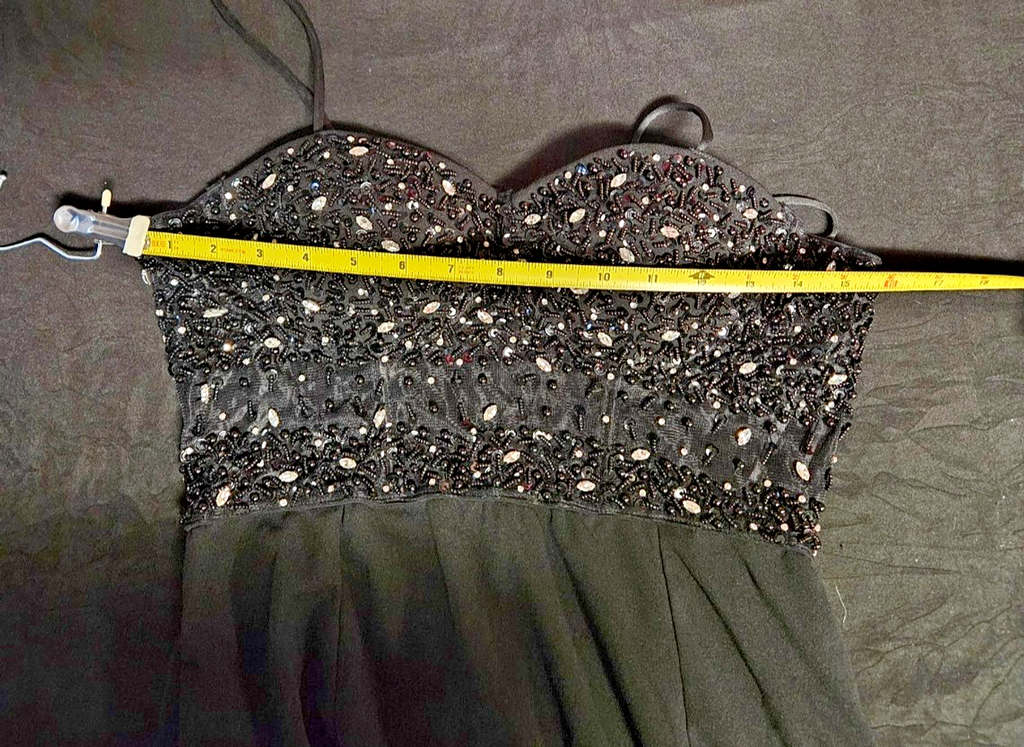 LULUS WOMEN L SHORT BLACK SEQUIN TOP DRESS FORMAL/COCKTAIL NWT