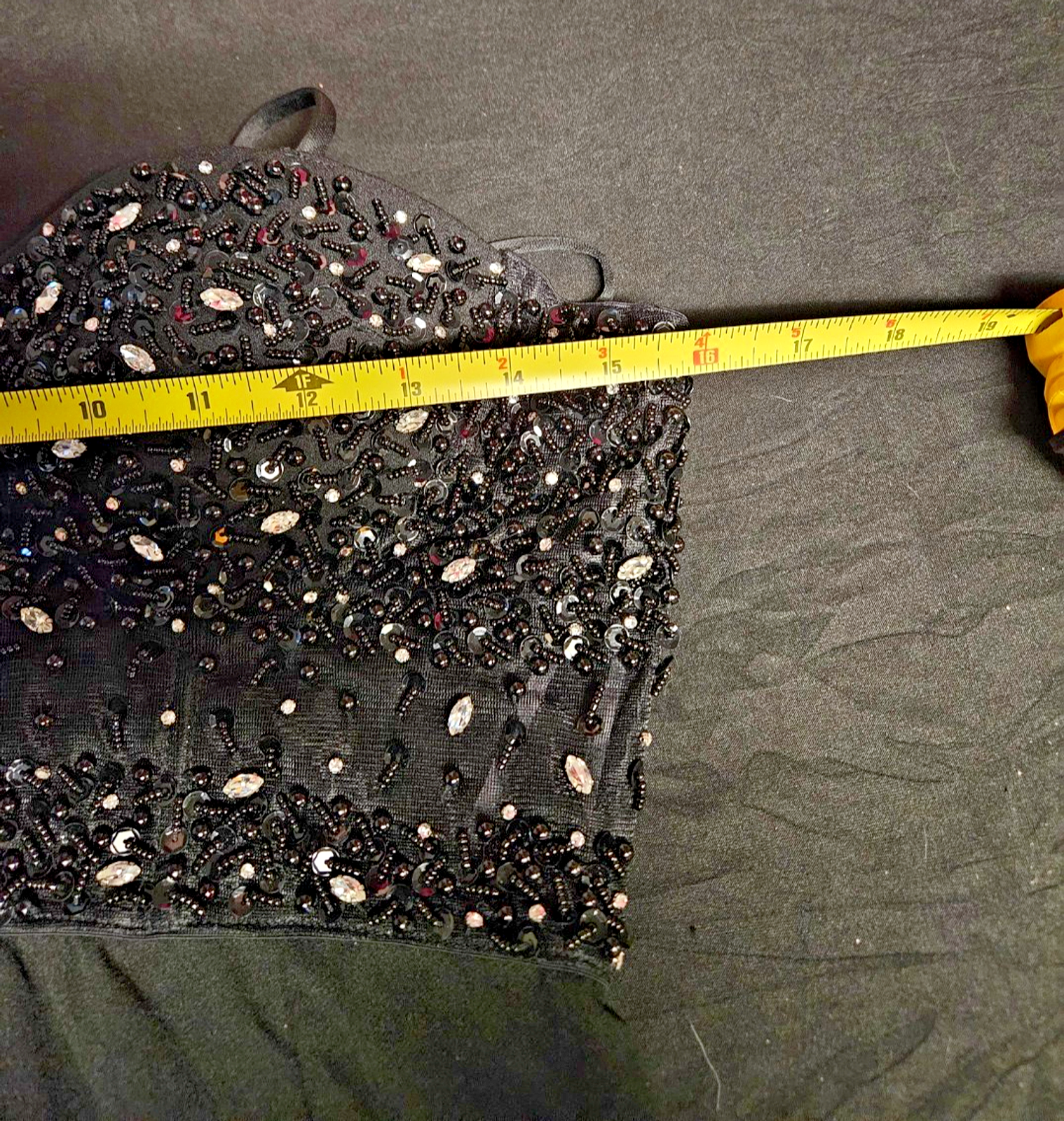 LULUS WOMEN L SHORT BLACK SEQUIN TOP DRESS FORMAL/COCKTAIL NWT