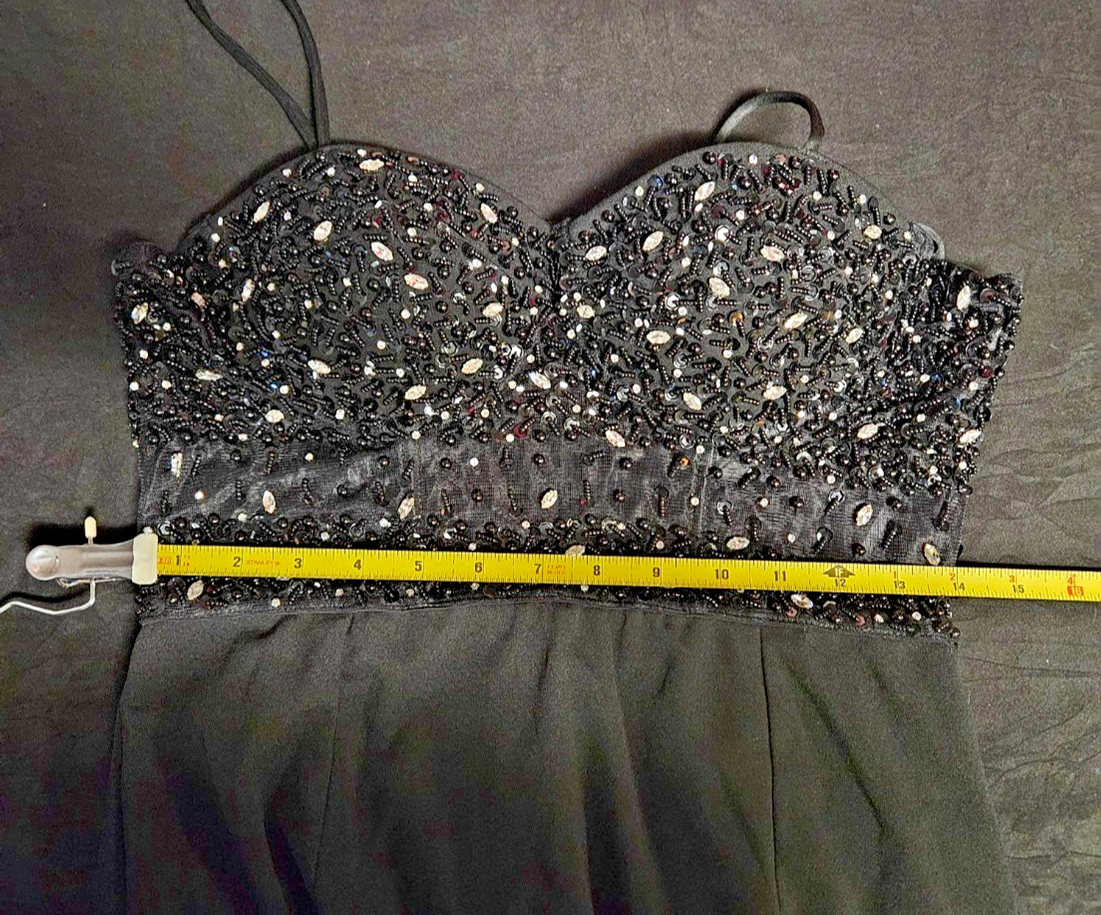 LULUS WOMEN L SHORT BLACK SEQUIN TOP DRESS FORMAL/COCKTAIL NWT