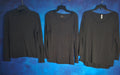 SET OF 3 WOMEN'S SIZE XL BLACK LONG SLEEVE TURTLENECK AND TUNICS LULA ROE,STYLUS