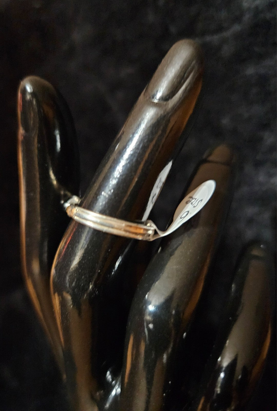 NATIVE AMERICAN MADE CZ SIZE 6 12K GOLD FILL/STERLING SILVER SOLITARE RING