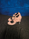 WOMEN'S SIZE 6.5 (37 EU) PINK BOW DRESS PUMP WITH HEEL UNBRANDED SUPER CUTE