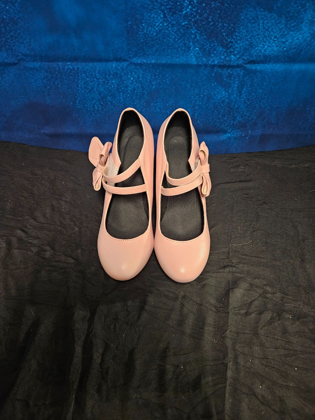 WOMEN'S SIZE 6.5 (37 EU) PINK BOW DRESS PUMP WITH HEEL UNBRANDED SUPER CUTE