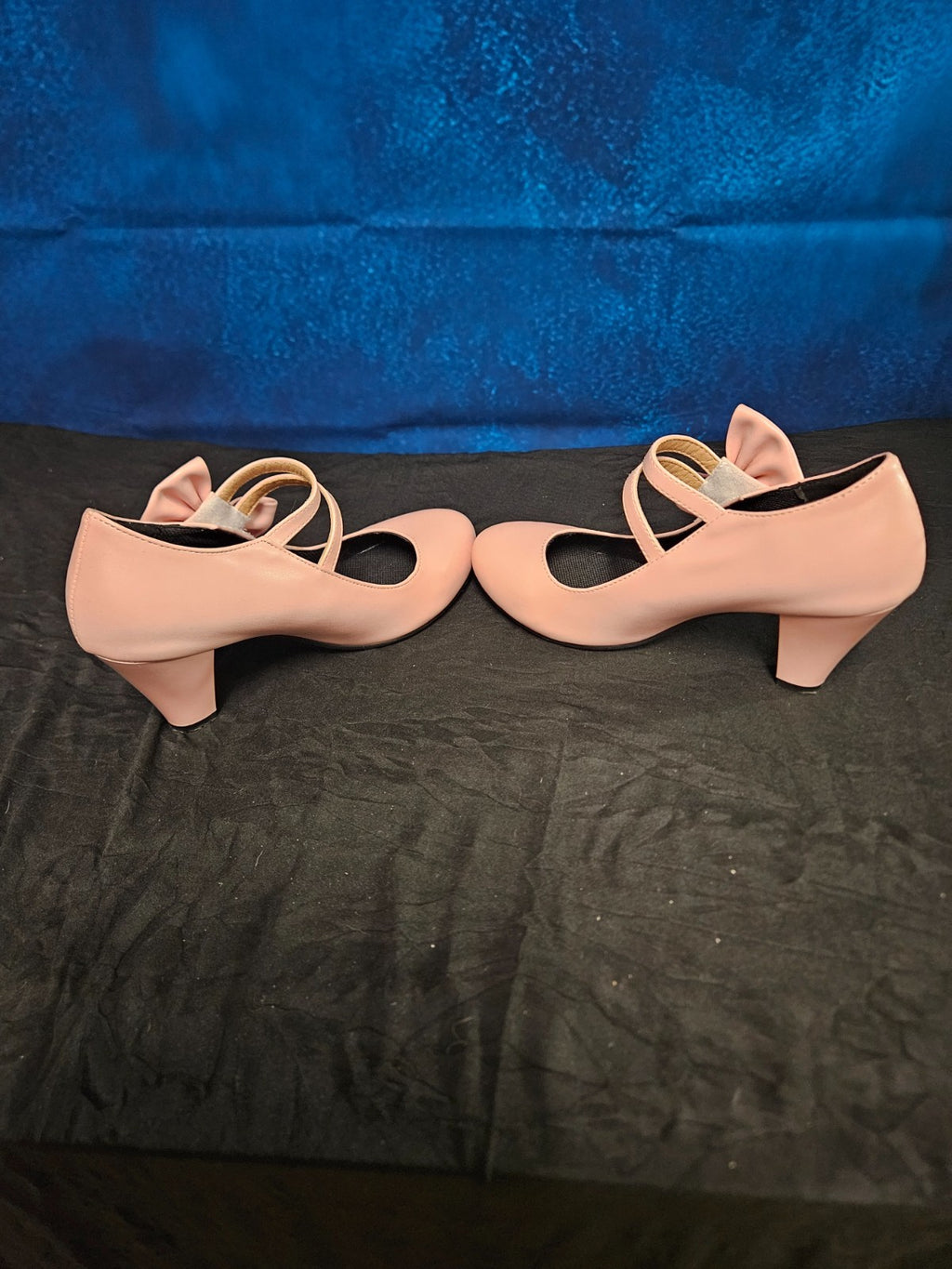 WOMEN'S SIZE 6.5 (37 EU) PINK BOW DRESS PUMP WITH HEEL UNBRANDED SUPER CUTE