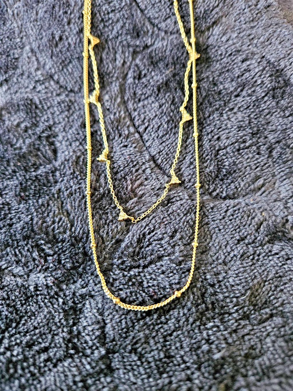 SILVER ADDICTION WOMEN'S 14k GOLD OVER SILVER 18in. DOUBLE LINK CHAIN NECKLACE