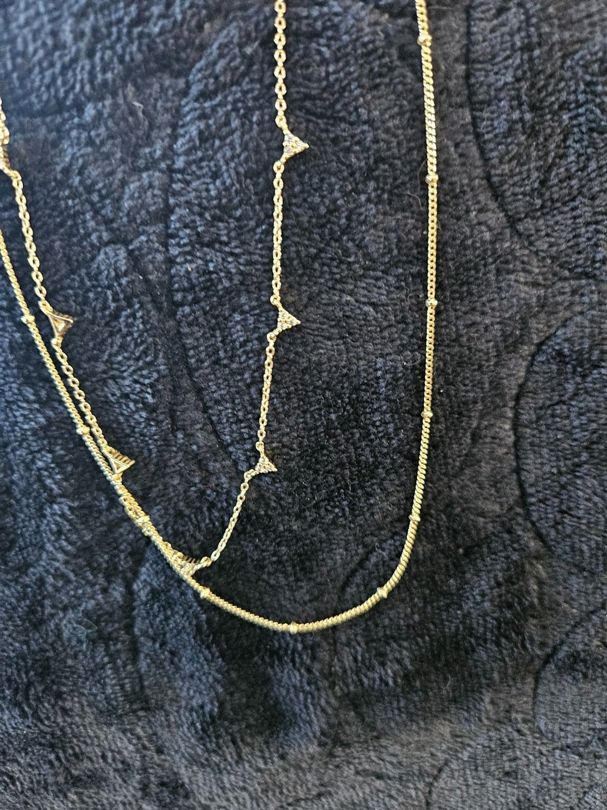 SILVER ADDICTION WOMEN'S 14k GOLD OVER SILVER 18in. DOUBLE LINK CHAIN NECKLACE