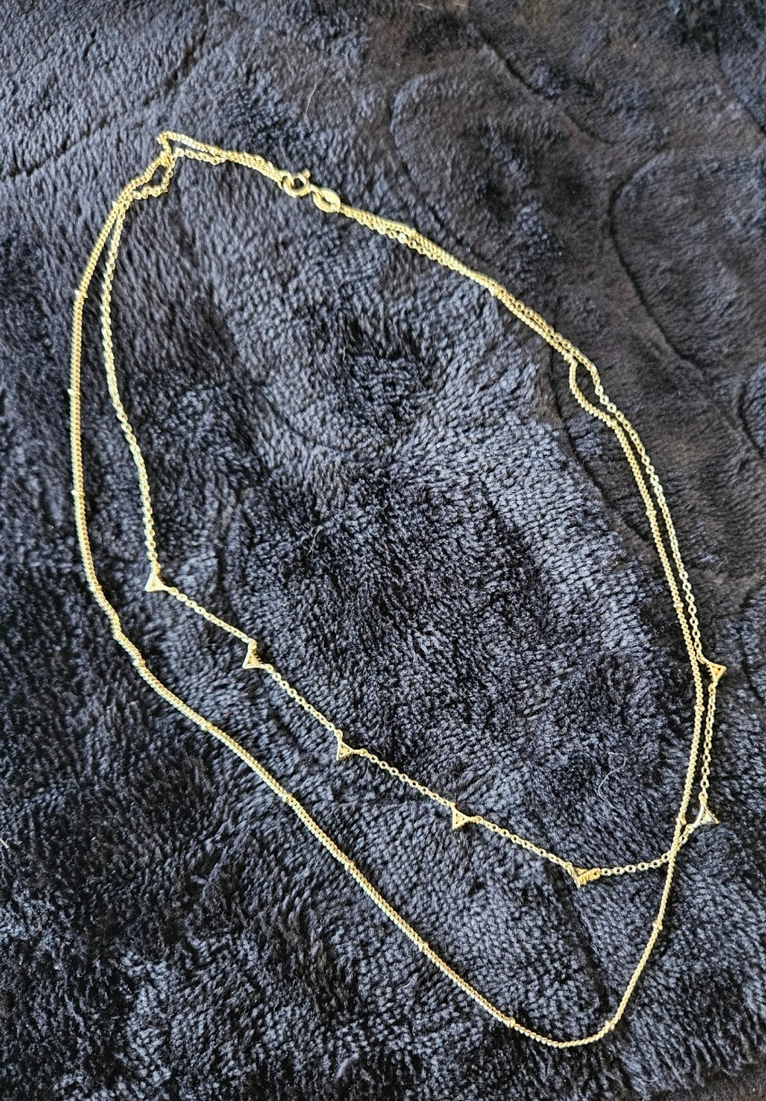 SILVER ADDICTION WOMEN'S 14k GOLD OVER SILVER 18in. DOUBLE LINK CHAIN NECKLACE