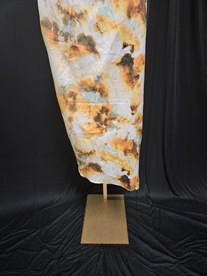 Illusion Tye Dye Midi Dress Ruched & Slit Cider XL