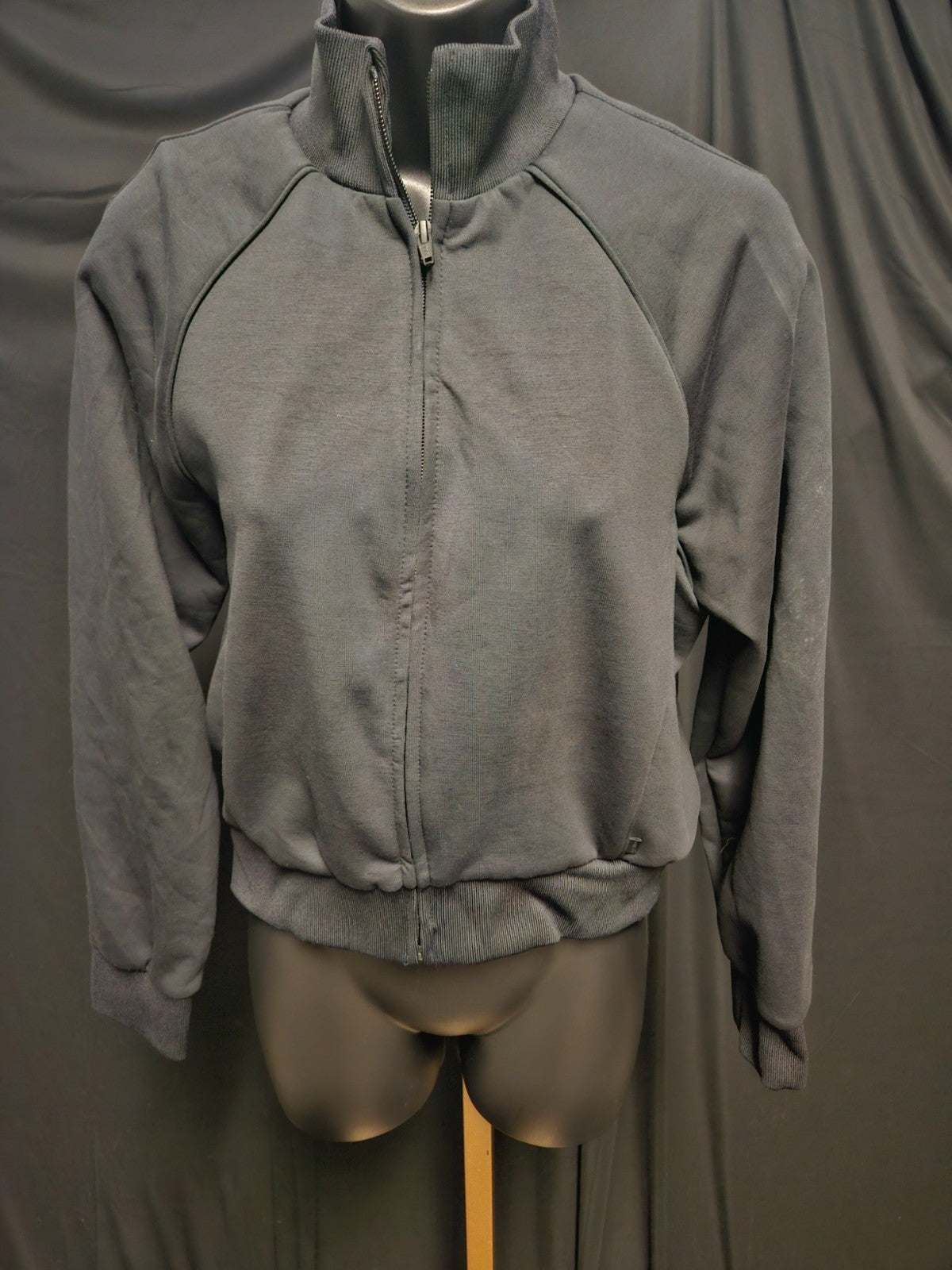SKIMS/NIKE BLACK MATTE TRICOT CROP ZIP UP JACKET NWOT SZ M