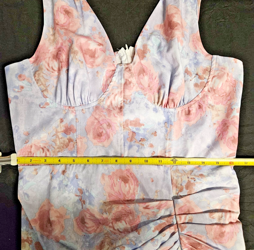 CIDER ROUCHED FLORAL COCKTAIL/FORMAL DRESS SIZE XL NWT