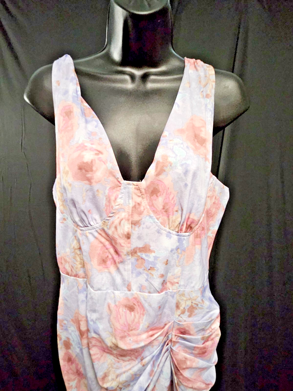 CIDER ROUCHED FLORAL COCKTAIL/FORMAL DRESS SIZE XL NWT