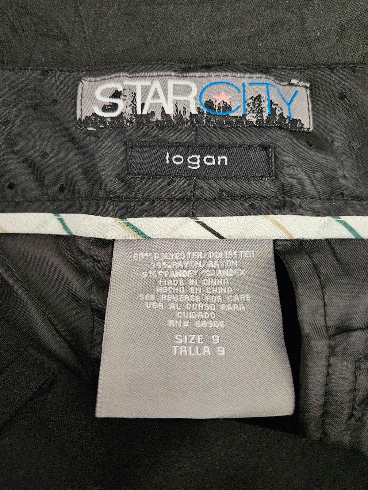 Women's Star City black dress pant Size 9