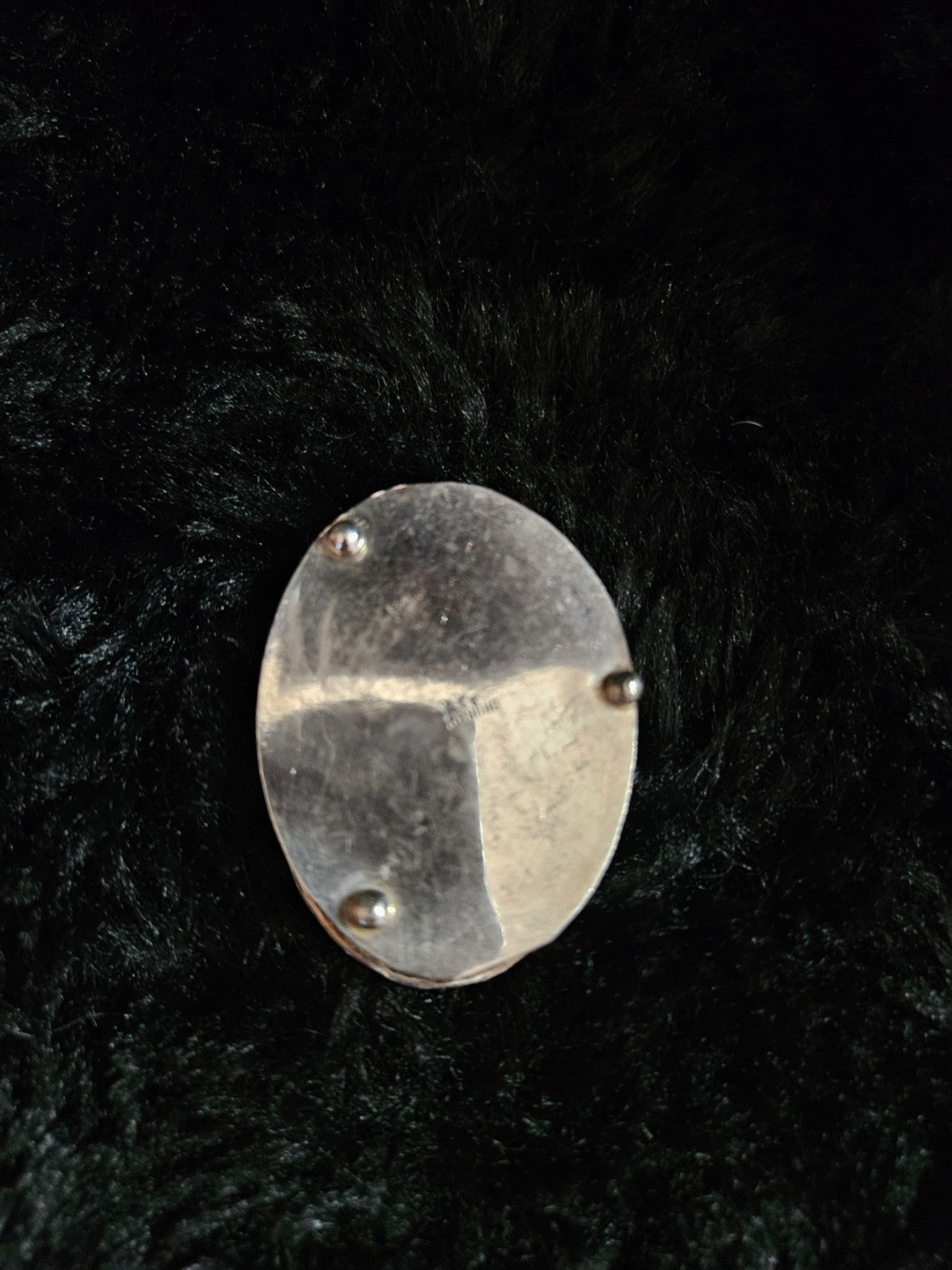 NATIVE AMERICAN NAVAJO MADE STERLING SILVER PILL BOX