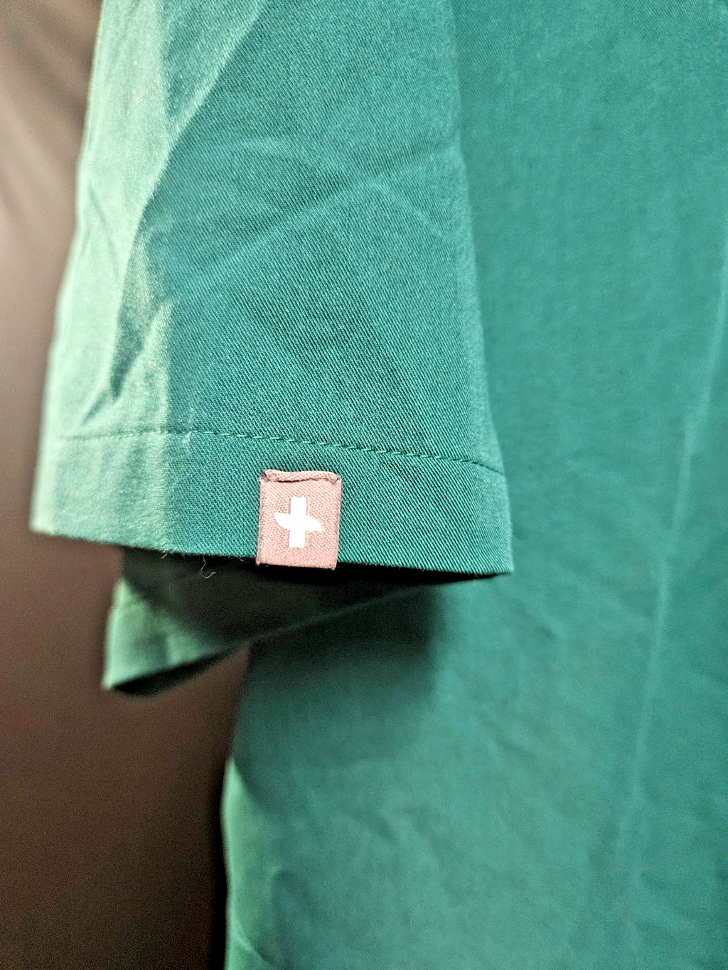 TEAL GREEN XXL UNISEX FIGS SCRUB TOP V NECK
