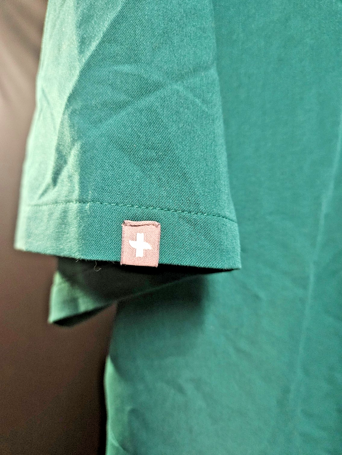 TEAL GREEN XXL UNISEX FIGS SCRUB TOP V NECK