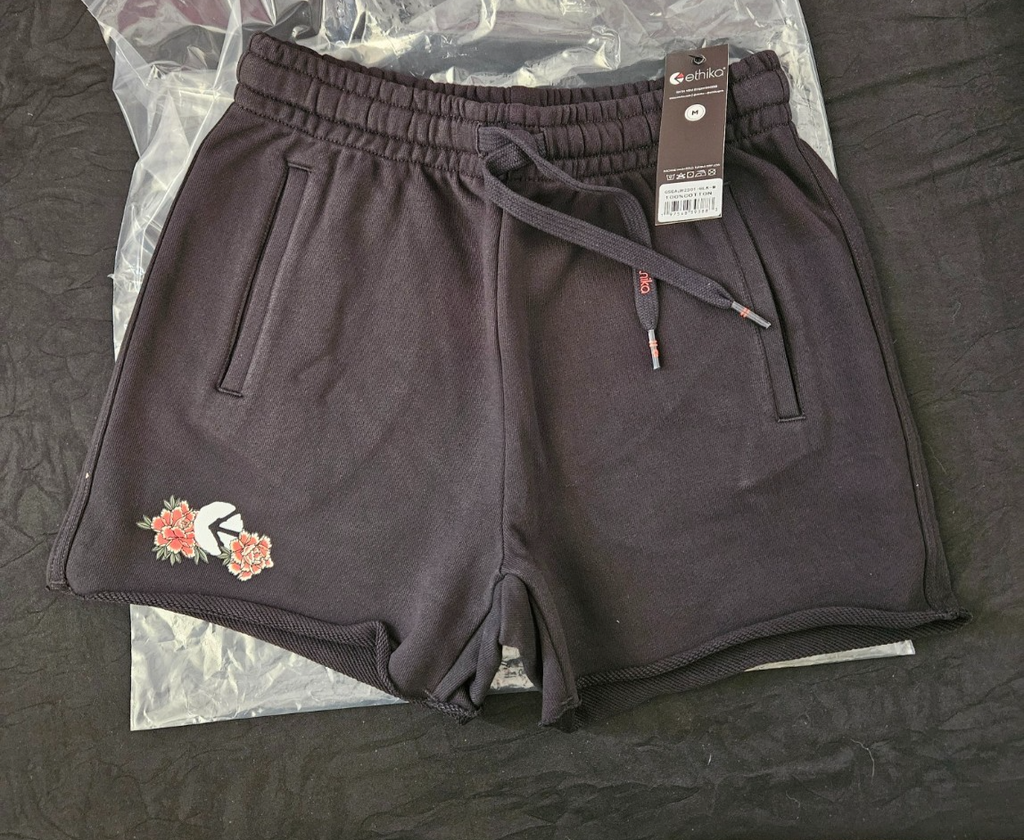 ETHIKA GIRLS SZ 8/10 SHOCUN PEONY RAW EDGE SHORT & T-SHIRT SET NWT