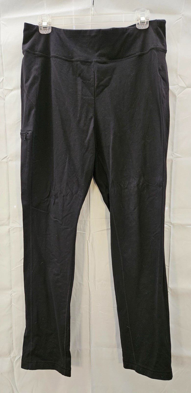AKHG By Duluth Women's Lost Lake High Rise Legging Medium Black Side Pocket 8256