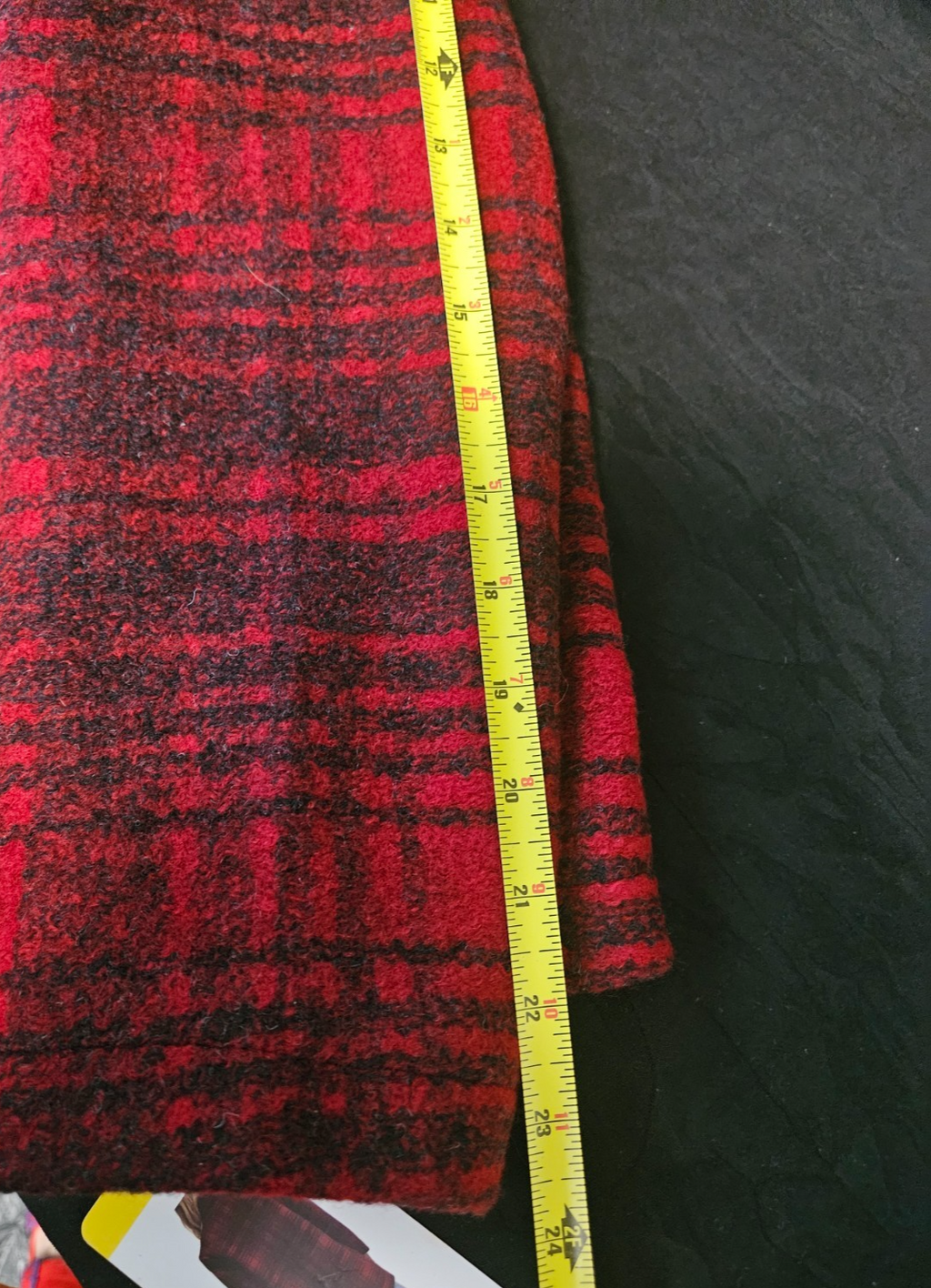 NWT RED/BLK PLAID PENDLETON WOOL ZIP UP FALL JACKET