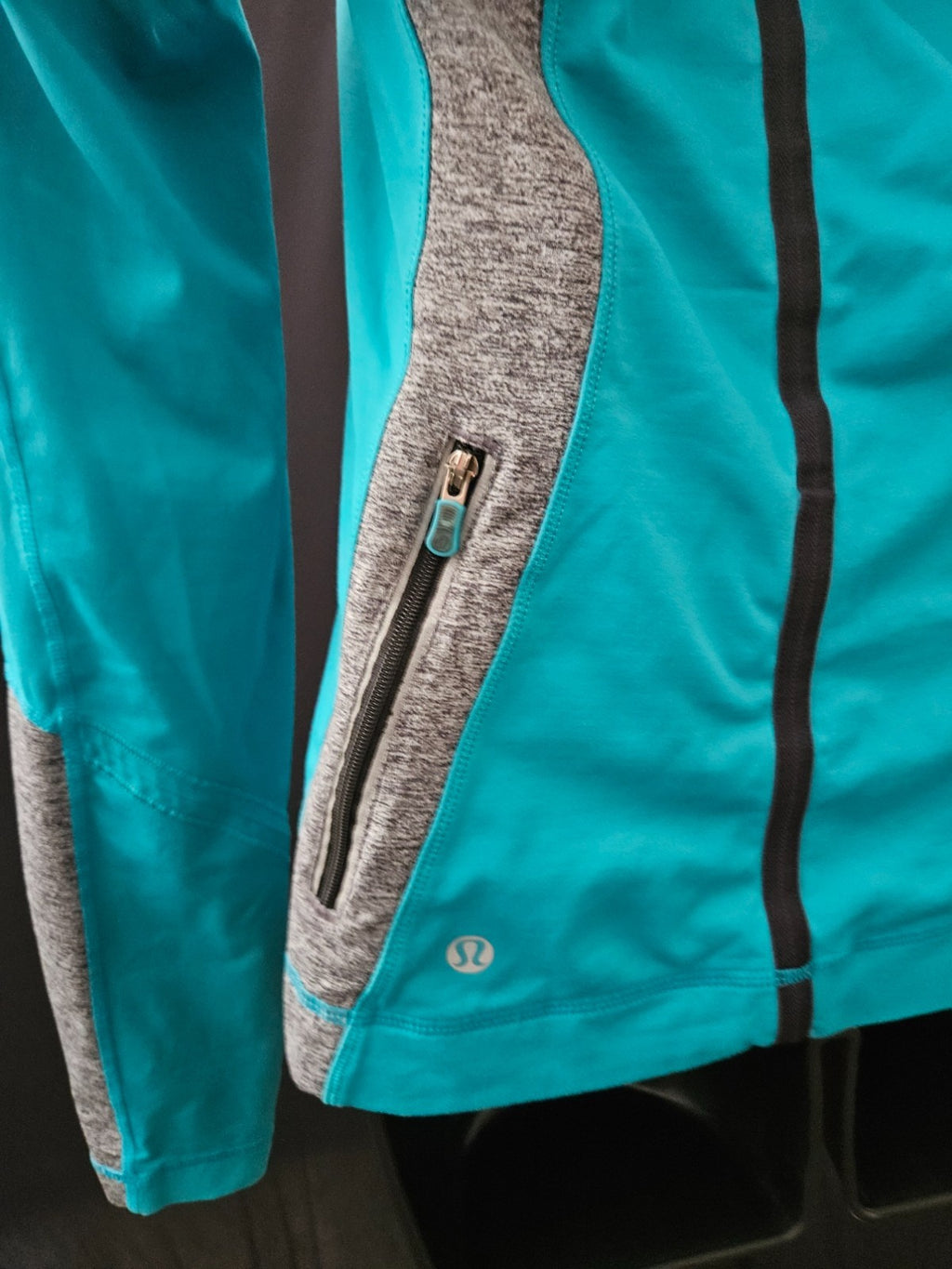 LULULEMON Hoodie Run For Your Life Pullover Oasis Deep Teal Active Women's 8