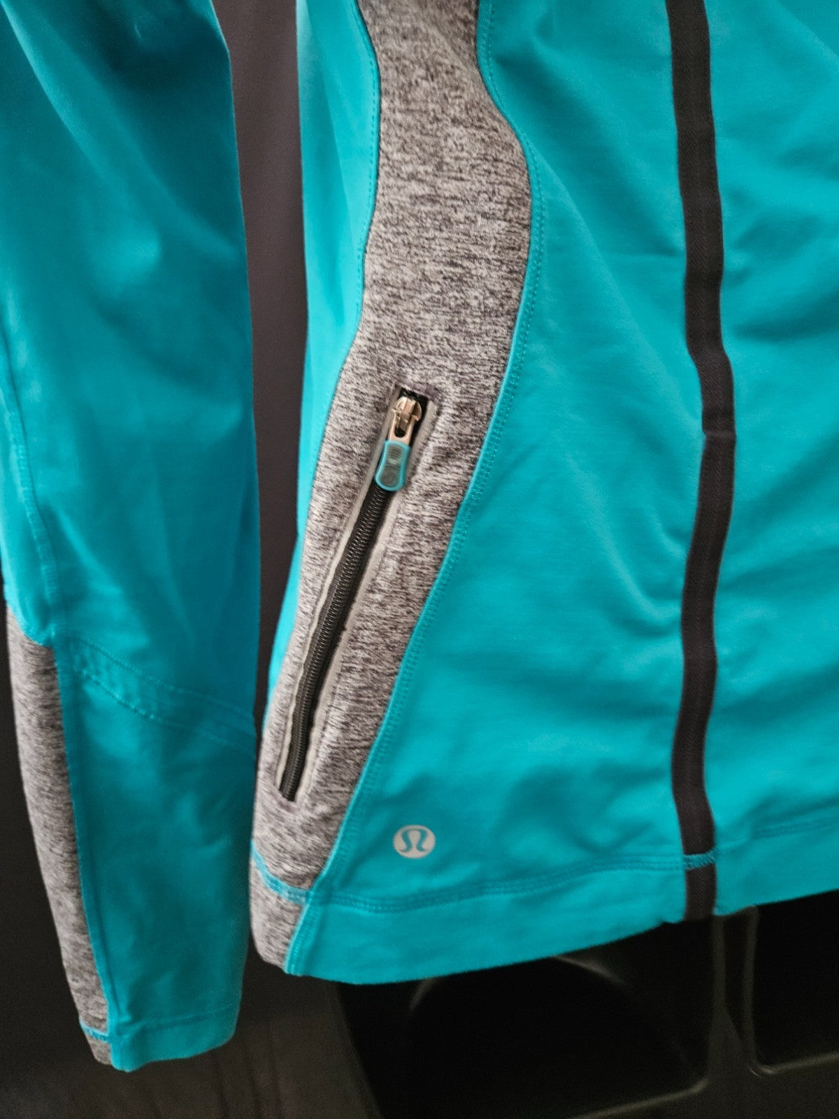 LULULEMON Hoodie Run For Your Life Pullover Oasis Deep Teal Active Women's 8