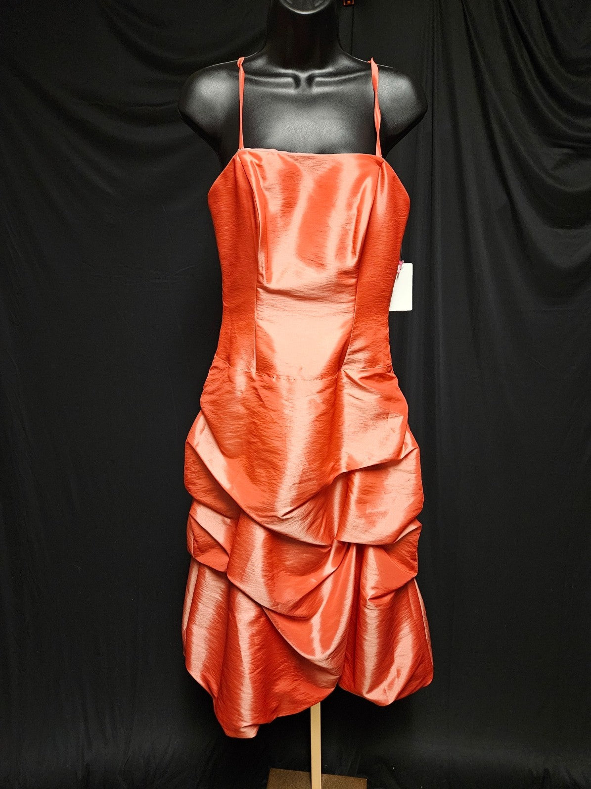 WOMEN'S DAVINCI SIZE 10 WATERMELON FORMAL PROM COCKTAIL GOWN NWT REMOVABLE STRAP