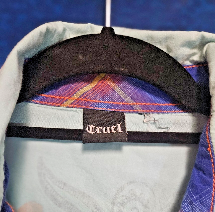 CRUEL GIRL WOMEN'S SNAP UP WESTERN SHIRT SIZE LARGE IN GREAT CONDITION