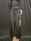WOMEN'S ADIDAS SZ SMALL BLACK WIDE LEG ATHLETIC PANT NWT