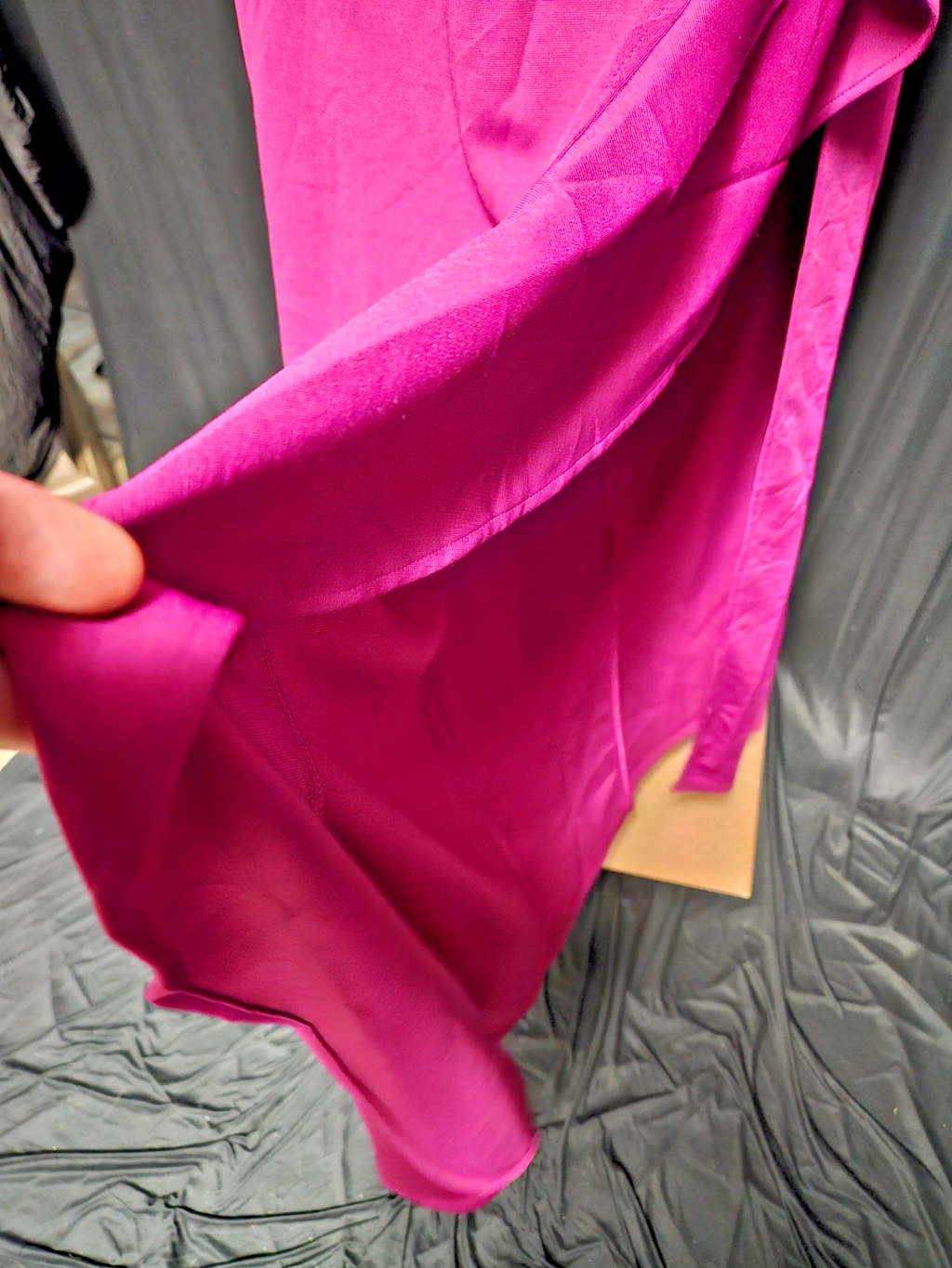 FAERIESTY ONE SHOULDER RUFFLED SCUBA GOWN PROM/FORMAL SIZE 8 NWT FUCHSIA/MAGENTA