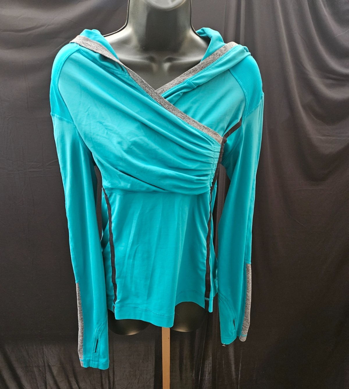LULULEMON Hoodie Run For Your Life Pullover Oasis Deep Teal Active Women's 8