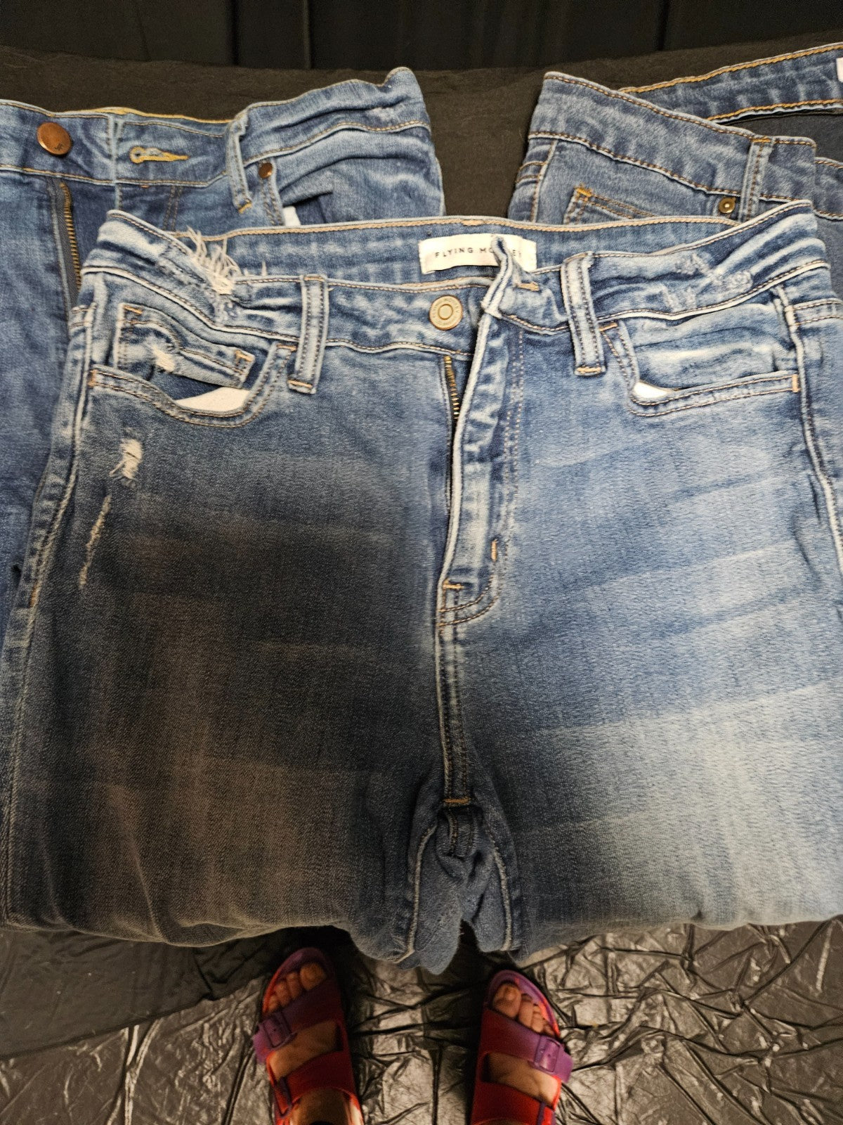 WOMEN'S JEANS BUNDLE FITS SIZES 8 TO 10 FLYING MONKEY, JUST FAB IN GOOD CONDITIO