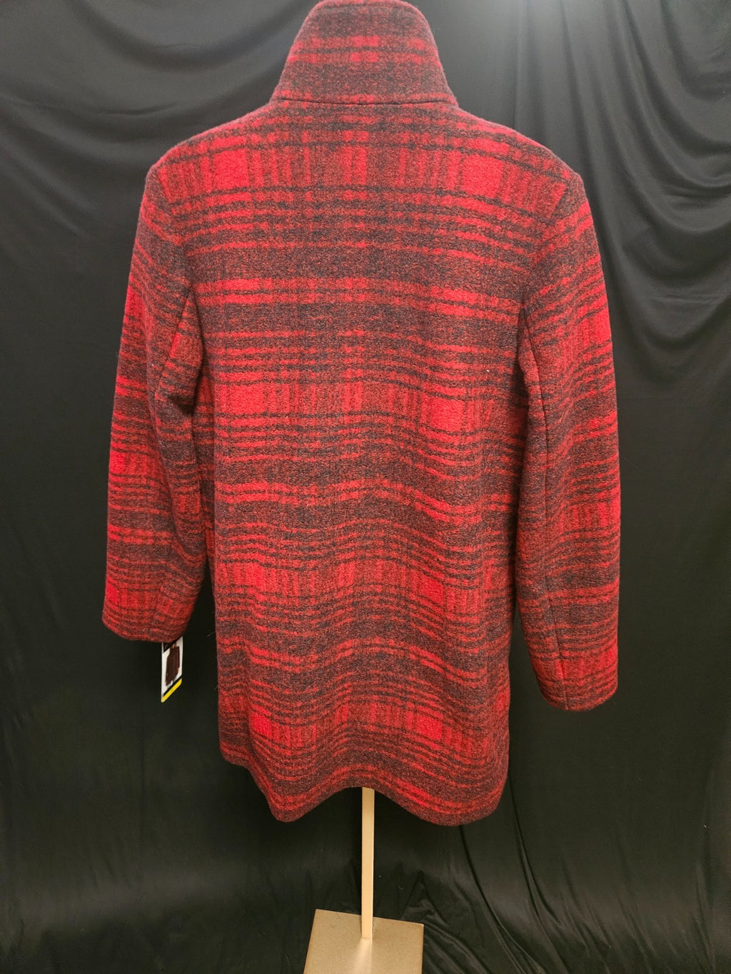 NWT RED/BLK PLAID PENDLETON WOOL ZIP UP FALL JACKET