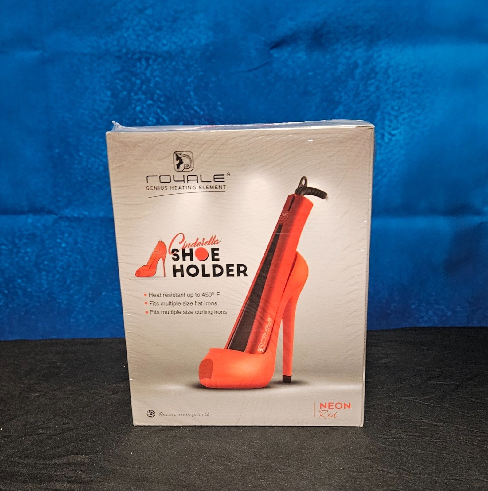 Royale Cinderella Shoe Holder Curling Iron Flat Iron RED NEW IN BOX