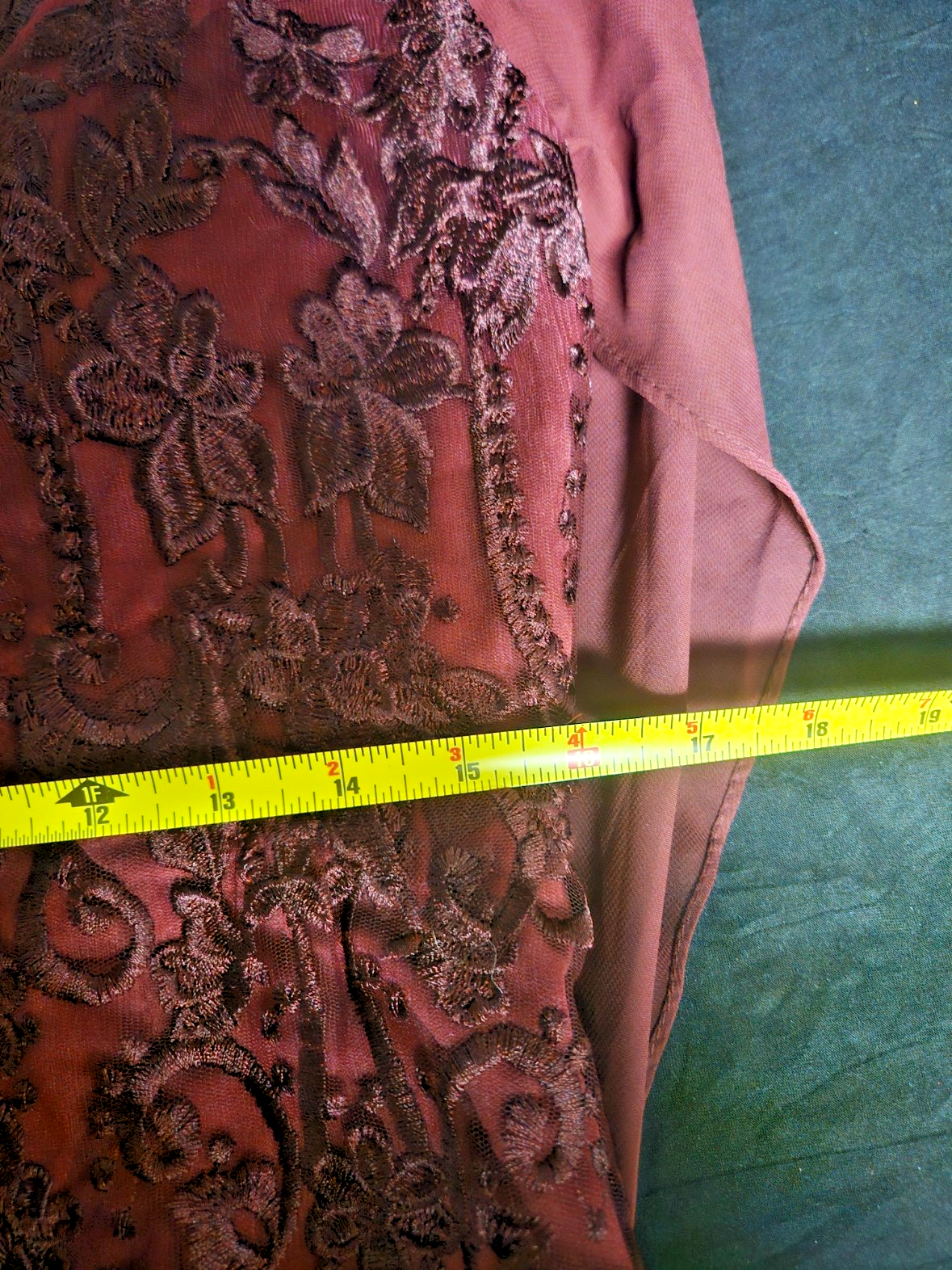 EXQUISITE SIZE 14 WINE LACE ZIPPER BACK COWL BACK FORMAL GOWN NWT PROM/WEDDING