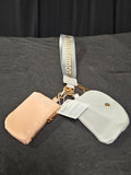 LULULEMON DUAL POCKET WRISTLET PINK, GRAY, GOLD NWT