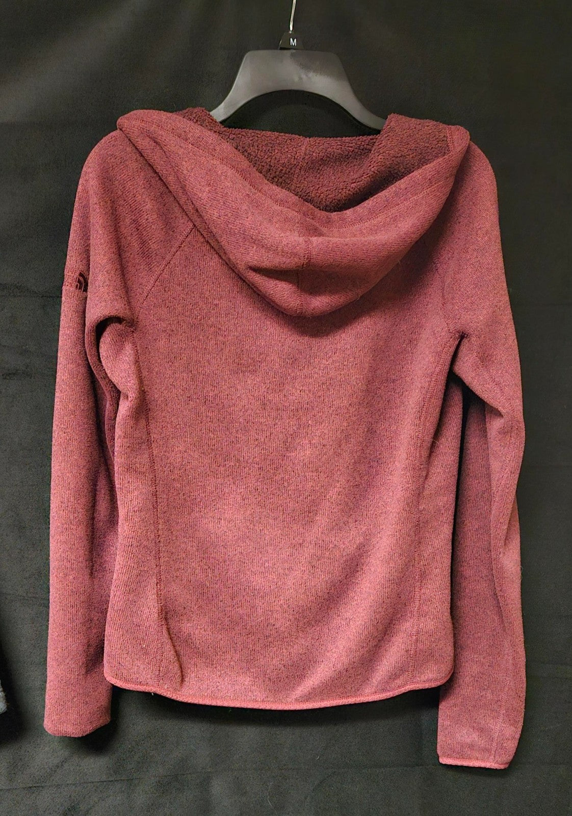 The North Face Women’s Fleece Hooded Pullover Sweater Hood Maroon Size Medium